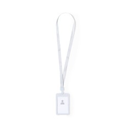 Lanyard Personnalisé Économique Porte-Badge - Fleck Matières : polyester Couleurs : bleu goodies publicitaire événementiel