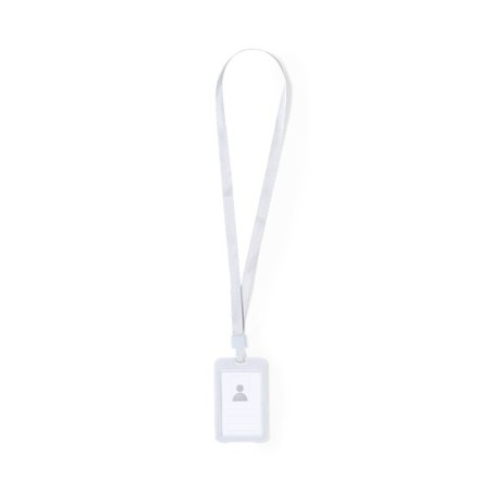 Lanyard Personnalisé Économique Porte-Badge - Fleck Matières : polyester Couleurs : bleu goodies publicitaire événementiel