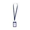 Lanyard Personnalisé Économique Porte-Badge - Fleck Matières : polyester Couleurs : bleu cadeau affaires élégant