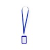 Lanyard Personnalisé Économique Porte-Badge - Fleck Matières : polyester Couleurs : bleu marine livraison express 24h 48h