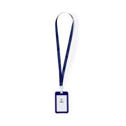Lanyard Personnalisé Économique Porte-Badge - Fleck Matières : polyester Couleurs : noir accessoire événementiel unique