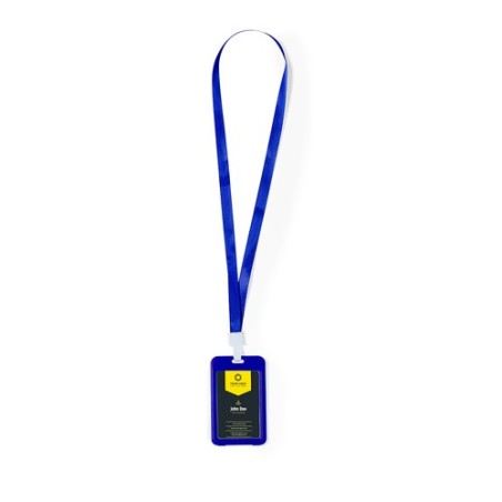 Lanyard Personnalisé Économique Porte-Badge - Fleck Matières : polyester Couleurs : rouge goodies personnalisé en stock