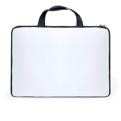 Housse Éco-responsable et Personnalisée pour Ordinateur Portable - Lury Matières : softshell Couleurs : blanc