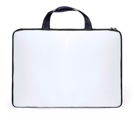 Housse Éco-responsable et Personnalisée pour Ordinateur Portable - Lury Matières : softshell Couleurs : blanc