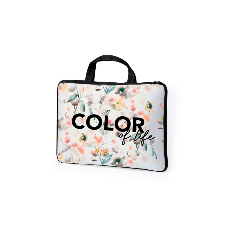 Housse Éco-responsable et Personnalisée pour Ordinateur Portable - Lury Matières : softshell Couleurs : blanc cadeau entreprise 
