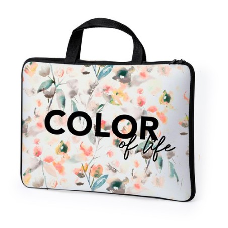 Housse Éco-responsable et Personnalisée pour Ordinateur Portable - Lury Matières : softshell Couleurs : blanc cadeau entreprise 