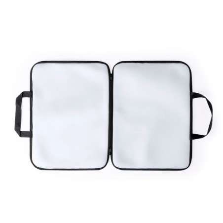Housse Éco-responsable et Personnalisée pour Ordinateur Portable - Lury Matières : softshell Couleurs : blanc goodies publicitai
