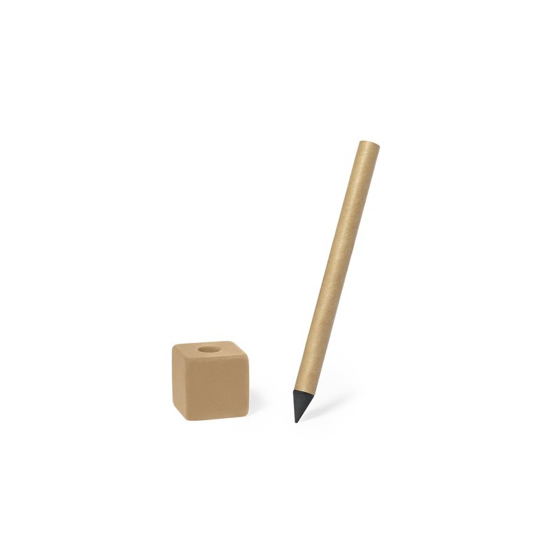Crayon Éco-responsable Personnalisé d'Écriture Soiny Matières : carton recyclé Couleurs : noir objet promotionnel éco-responsabl