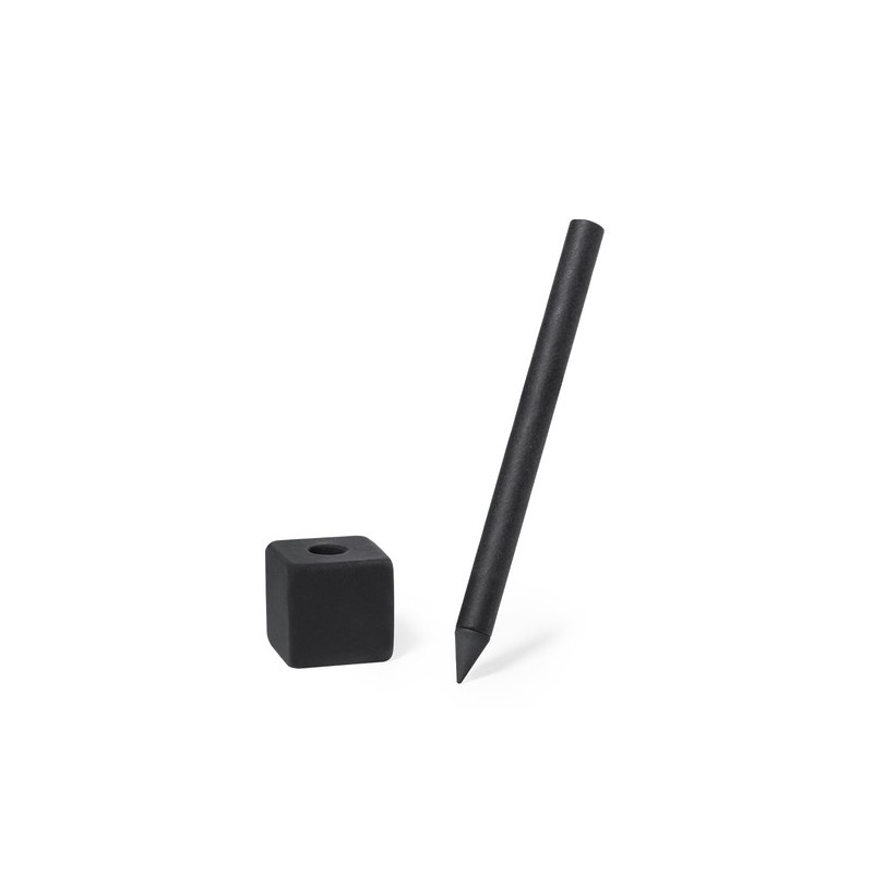 Crayon Éco-responsable Personnalisé d'Écriture Soiny Matières : carton recyclé Couleurs : noir cadeau collaborateur premium