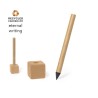 Crayon Éco-responsable Personnalisé d'Écriture Soiny Matières : carton recyclé Couleurs : naturel cadeau entreprise pas cher