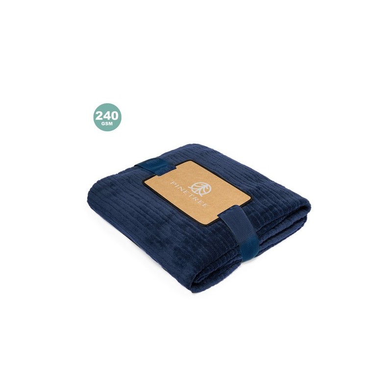Couverture Personnalisée Éco-responsable Cadeau d'Entreprise Cindra Matières : polyester Couleurs : naturel impression haute déf