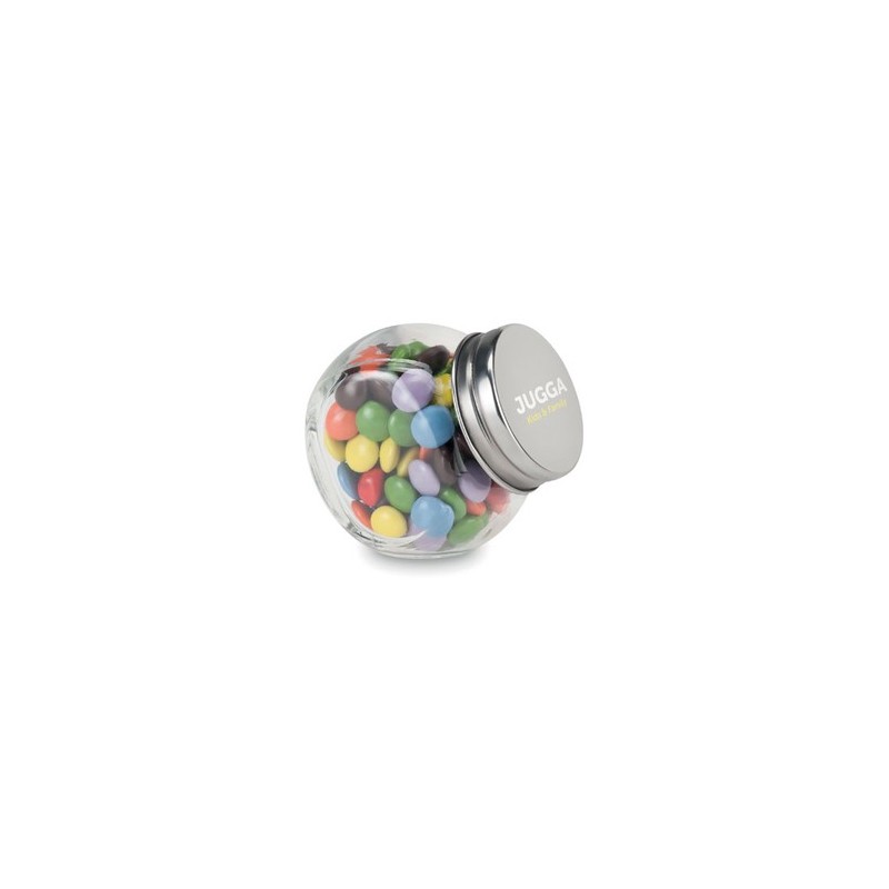 Bonbonnière chocolat personnalisée 30 g - CHOCKY Matières : verre Couleurs : multicolore cadeau entreprise pas cher