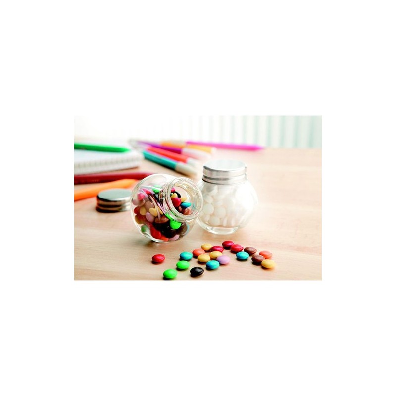 Bonbonnière chocolat personnalisée 30 g - CHOCKY Matières : verre Couleurs : multicolore goodies publicitaire événementiel