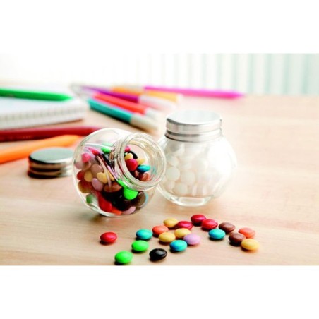 Bonbonnière chocolat personnalisée 30 g - CHOCKY Matières : verre Couleurs : multicolore goodies publicitaire événementiel
