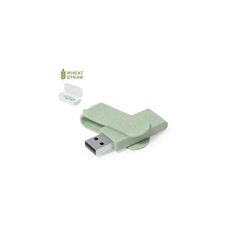 Clé USB Éco-responsable Pratique Personnalisée 16GB Brounik Matières : ABS Couleurs : rouge impression haute définition