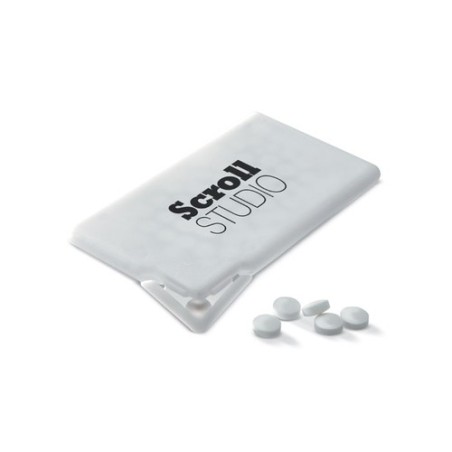 Distributeur publicitaire de menthe personnalisé - MINTCARD objet promotionnel éco-responsable