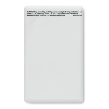 Distributeur publicitaire de menthe personnalisé - MINTCARD accessoire événementiel unique
