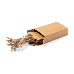 Set Pratiques Éco-responsables d'Étiquettes de Présentation Qualix Matières : carton recyclé impression haute définition