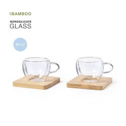 Set de Mugs en Verre Borosilicate Personnalisés Gladen