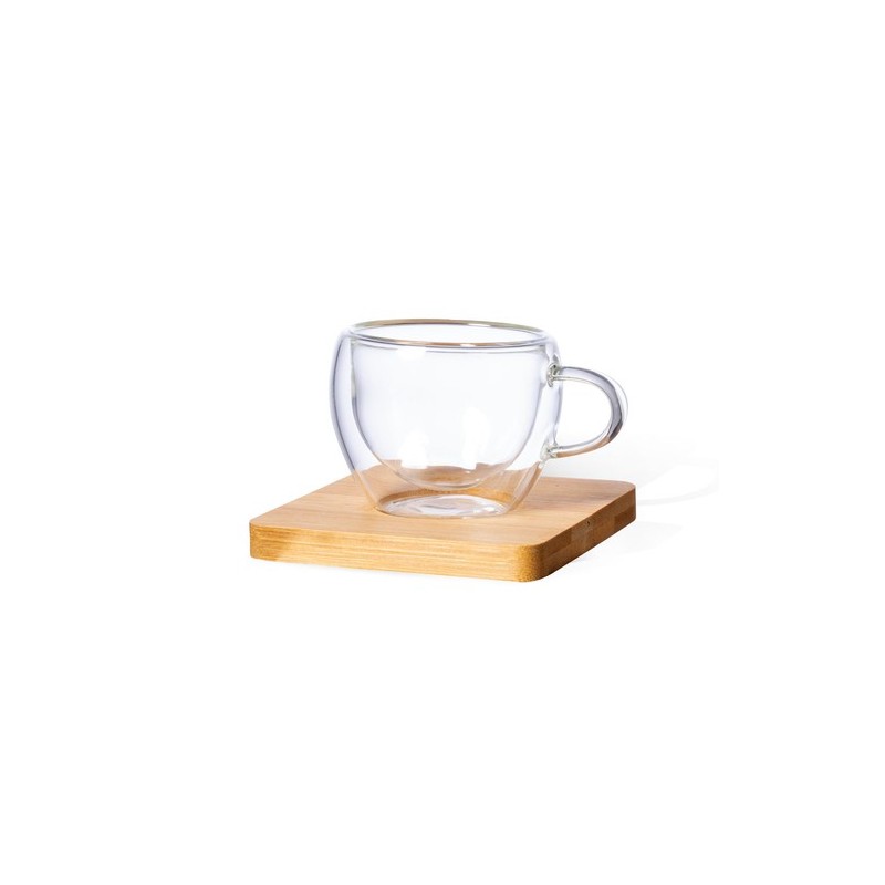 Set de Mugs en Verre Borosilicate Personnalisés Gladen impression haute définition