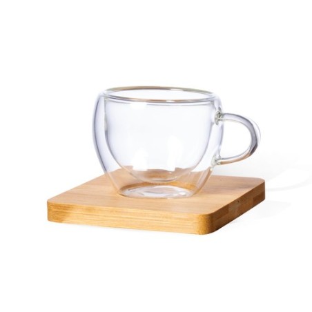 Set de Mugs en Verre Borosilicate Personnalisés Gladen impression haute définition