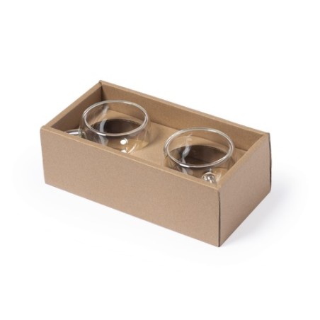 Set de Mugs en Verre Borosilicate Personnalisés Gladen personnalisation rapide en France