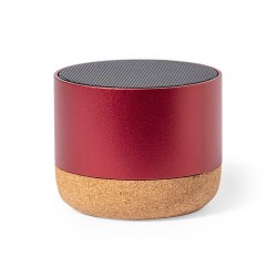 Haut-Parleur Éco-responsable Personnalisé Audio High-Tech - Moore Matières : liège Couleurs : bleu 2