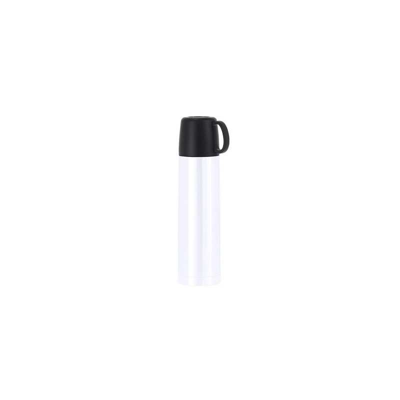 Bouteille Isotherme Personnalisée 500 ml Pas Cher - Tibber Matières : acier inoxydable Couleurs : blanc