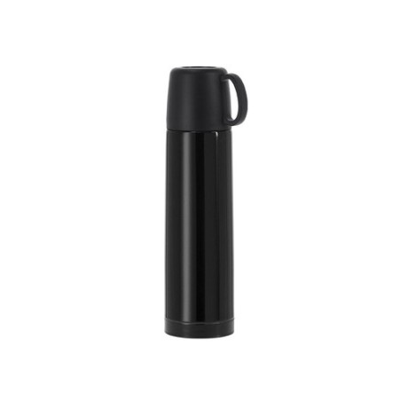 Bouteille Isotherme Personnalisée 500 ml Pas Cher - Tibber Matières : acier inoxydable Couleurs : bleu marine marquage laser ult