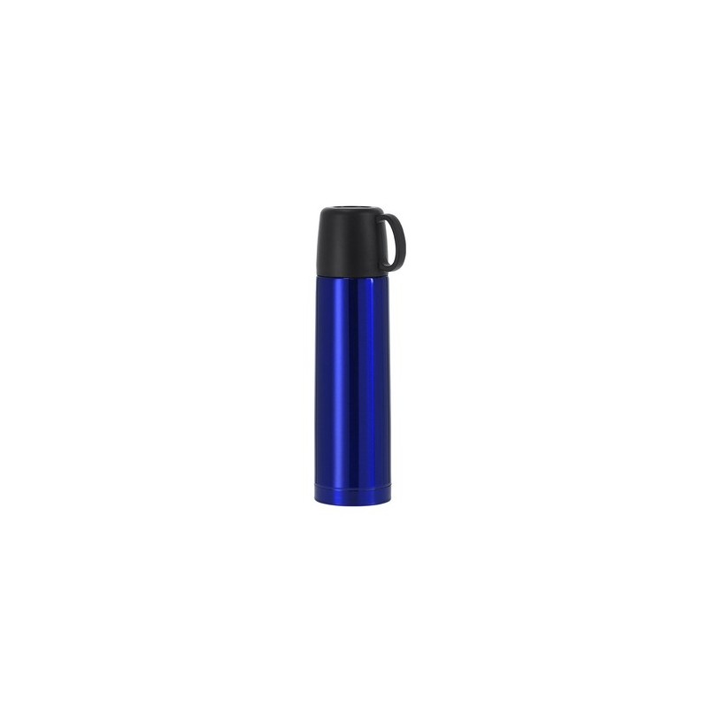 Bouteille Isotherme Personnalisée 500 ml Pas Cher - Tibber Matières : acier inoxydable Couleurs : bleu marine objet publicitaire