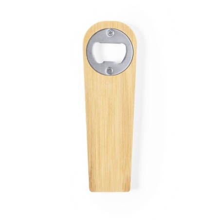 Ouvre Bouteille Pratique Élégant Personnalisé Clip Nadim Matières : bambou cadeau collaborateur premium