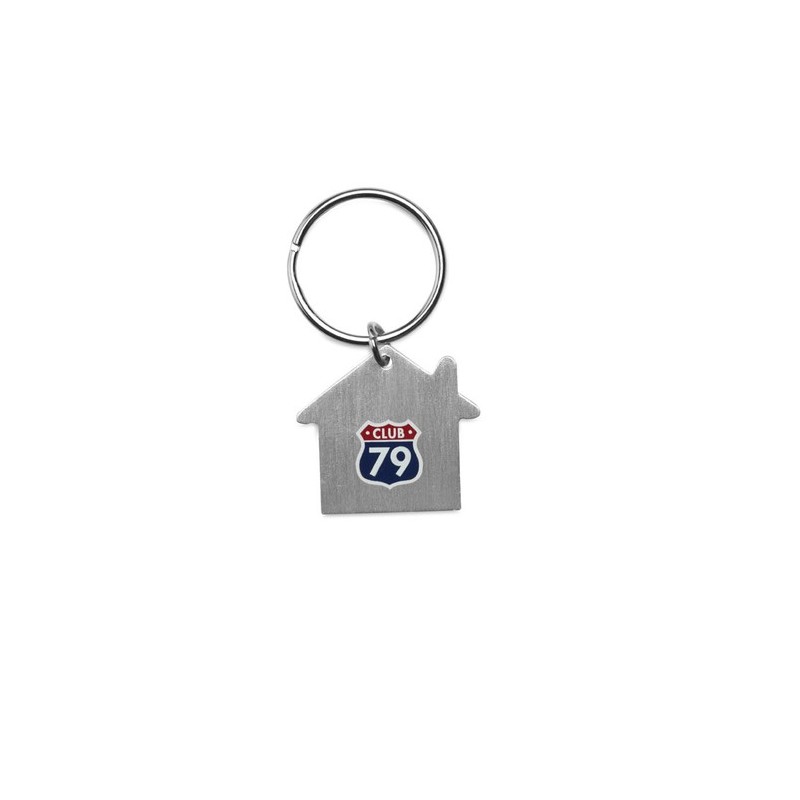 Porte-clés Métal Chic Personnalisé Maison - HEIM Matières : aluminium Couleurs : argenté mat cadeau entreprise pas cher