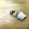 Porte-clés Métal Chic Personnalisé Maison - HEIM Matières : aluminium Couleurs : argenté mat goodies publicitaire événementiel
