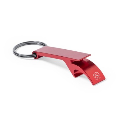 Porte-Clés Ouvre Bouteille Personnalisé en Aluminium Recyclé pas cher Matières : aluminium recyclé  Couleurs : noir goodies publ