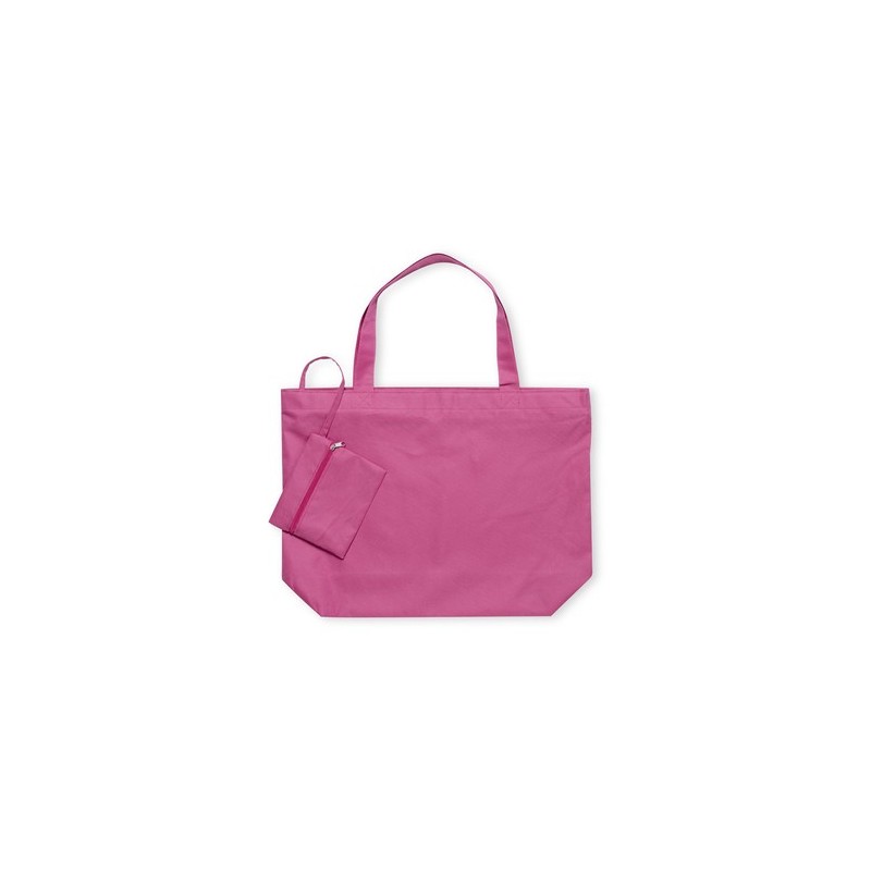 Sac de Shopping Éco-responsable Personnalisé en Polyester - Revile Matières : polyester Couleurs : fuchsia personnalisable avec 