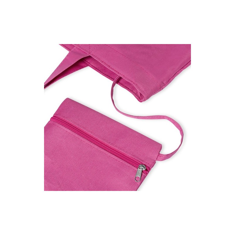 Sac de Shopping Éco-responsable Personnalisé en Polyester - Revile Matières : polyester Couleurs : fuchsia cadeau client origina