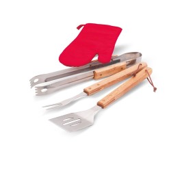 Tablier BBQ DONAU EAST avec gant et outils 2