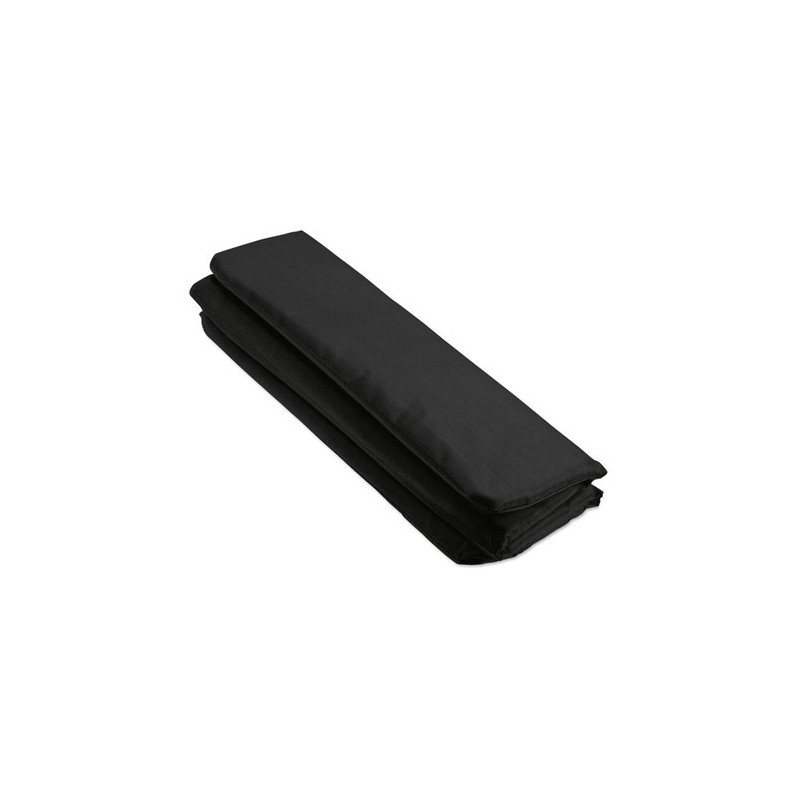 Natte pliable personnalisée 210D pour événements - MOMENTS Couleurs : noir goodies publicitaire événementiel