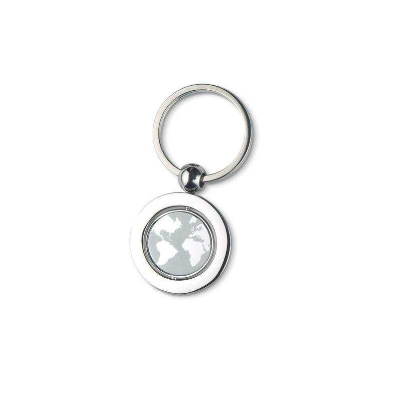 Porte-clés GLOBY en alliage de zinc