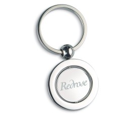 Porte-clés Personnalisés Éco-responsables - GLOBY Matières : métal Couleurs : argenté cadeau entreprise pas cher