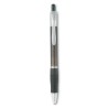 Stylo bille  avec grip en caoutchouc - MANORS Matières : ABS Couleurs : gris transparent cadeau entreprise pas cher