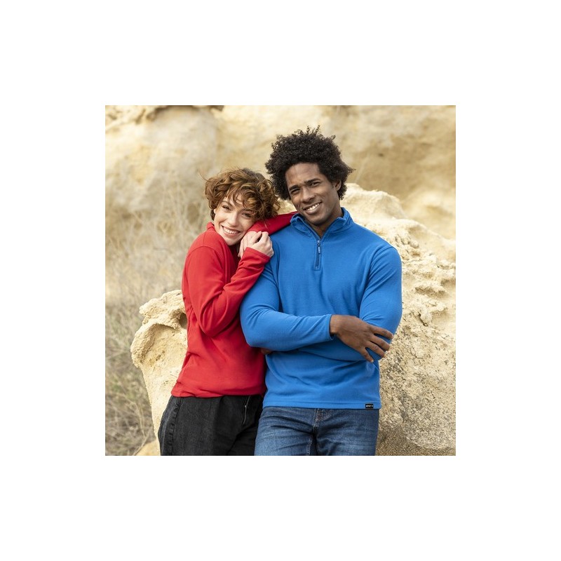 Veste Éco-responsable Personnalisée en Micro Polaire Pas Cher - Mesiox Matières : PET recyclé Taille textile : S Couleurs : noir