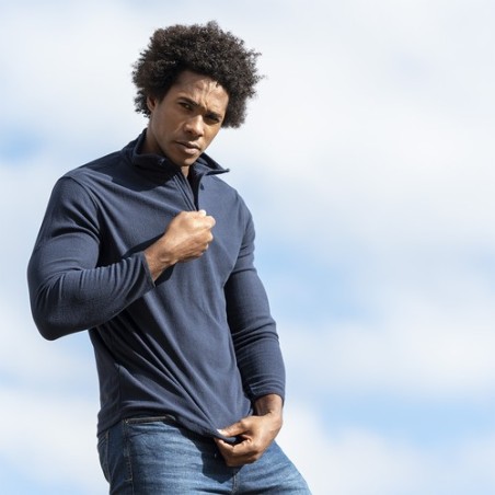 Veste Éco-responsable Personnalisée en Micro Polaire Pas Cher - Mesiox Matières : PET recyclé Taille textile : M Couleurs : bleu