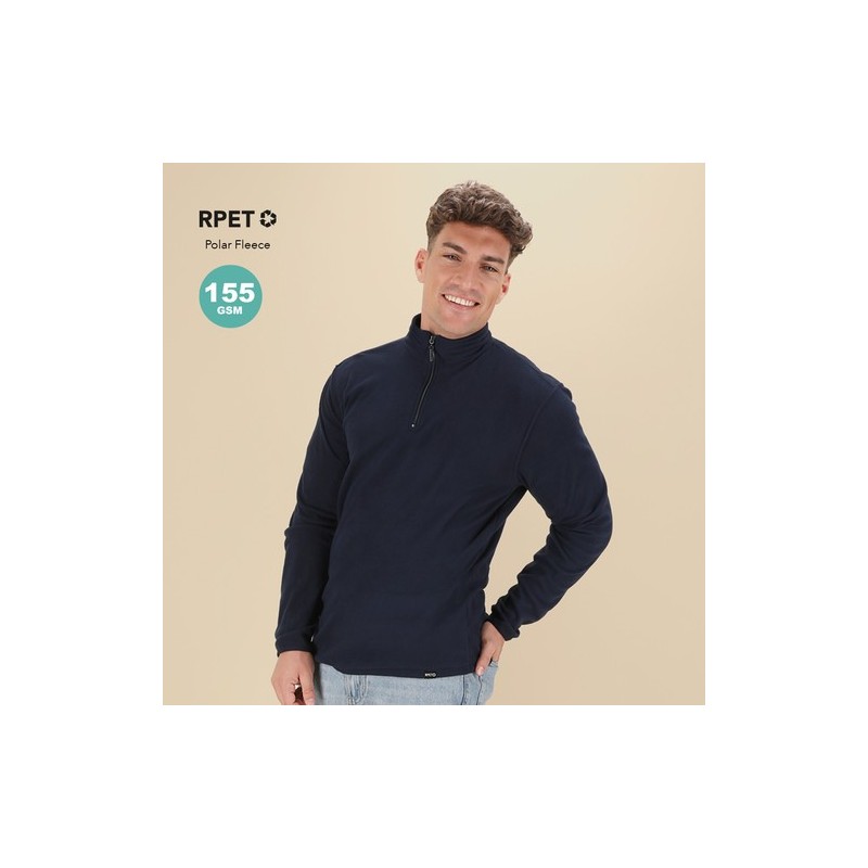 Veste Éco-responsable Personnalisée en Micro Polaire Pas Cher - Mesiox Matières : PET recyclé Taille textile : M Couleurs : bleu