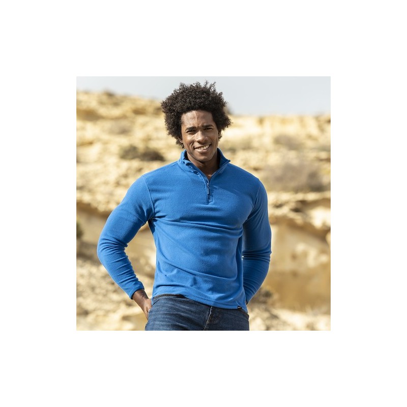 Veste Éco-responsable Personnalisée en Micro Polaire Pas Cher - Mesiox Matières : PET recyclé Taille textile : M Couleurs : bleu