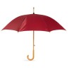 Parapluie Éco-responsable avec Poignée en Bois - CUMULI Matières : bois Couleurs : bordeaux