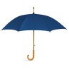 Parapluie Éco-responsable avec Poignée en Bois - CUMULI Matières : bois Couleurs : bleu objet promotionnel éco-responsable