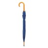 Parapluie Éco-responsable avec Poignée en Bois - CUMULI Matières : bois Couleurs : bleu cadeau affaires élégant