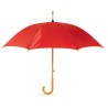 Parapluie Éco-responsable avec Poignée en Bois - CUMULI Matières : bois Couleurs : rouge livraison express 24h 48h