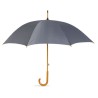 Parapluie Éco-responsable avec Poignée en Bois - CUMULI Matières : bois Couleurs : gris impression haute définition